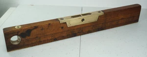 Vintage Rabone 22017 Boxwood Spirit Level Ruler. Made in England Birmingham 10'' - Picture 1 of 9