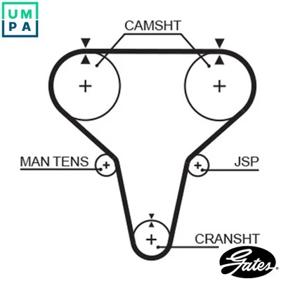 TIMING BELT 5265XS FOR MAZDA FAMILIA/III/Hatchback/MK/V/IV/ASTINA ETUDE 323/Mk - Image 1 of 4