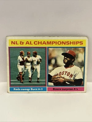 1976 Topps NL and AL Championships #461 - Imagem 1 de 2