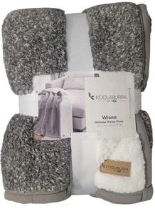 Koolaburra by UGG Wiona Melange Sherpa Wohndecke 50 x 70 grau - Bild 1 von 3
