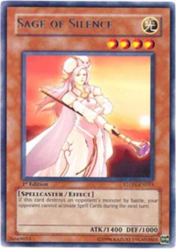 Sage of Silence - STON-EN015 - Rare - 1st Edition - Heavily Played - Image 1 of 1