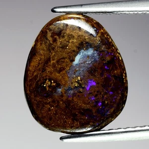💎 3.91ct Free Form Cabochon Natural Winton Matrix Boulder Opal - Queensland Gem - Picture 1 of 4