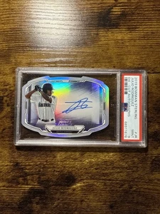2019 BOWAMN STERLING JULIO RODRIGUEZ AUTO ROOKIE DIE CUT /75 PSA 9 - Picture 1 of 2