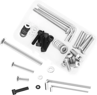 38 piezas Tornillo de ajuste de parabrisas de carenado de ala de murciélago interior de acero inoxidable, motocicleta Foto 1 de 4