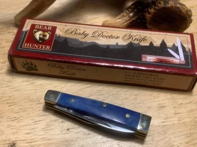 Frost Cutlery Baby Doc Blue Smooth Bone Doctor's 2 1/2" Pocket Knife F14974BLSB - Image 1 of 4