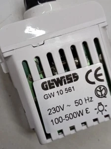 GEWISS Variatore luminosità 10561-90002650-90002635 x lampade alogene-trasf. - Imagen 1 de 18