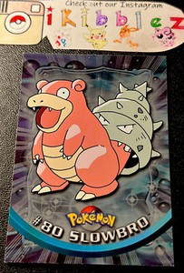 Slowbro #80 NM Holo Vintage Topps TV Series Pokémon Card. Free Tracked Shipping!