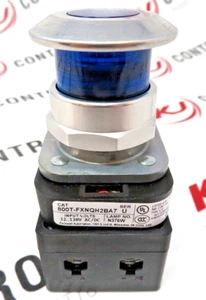 Allen-Bradley 800T-FXNQH2BA7 30mm Push-Pull Mushroom Cap Illum. Blue LED Device - Bild 1 von 12