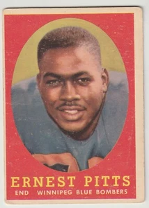 1958 Topps CFL Ernie Pitts Rookie Card #78 Winnipeg Blue Bombers Denver - Bild 1 von 2