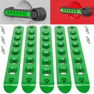 Inserto de manija de puerta Jeep Wrangler 5 piezas para puerta trasera JK 2007-2018 aluminio-verde Foto 1 de 2
