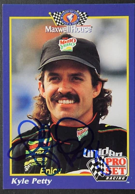 Kyle Petty 1992 Pro Set Racing #26 Autographed Signed NASCAR Card - Image 1 of 3