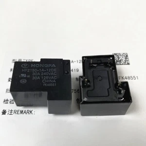 2PCS HONGFA HF2150-1A-12DE Power Relay 12VDC 4Pin 30A 240VAC - Picture 1 of 1