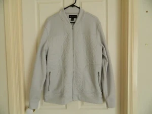 MEN'S JACKET Soft Zip Long Sleeve By INC INTERNATIONAL CONCEPTS Grey Size L - Picture 1 of 6