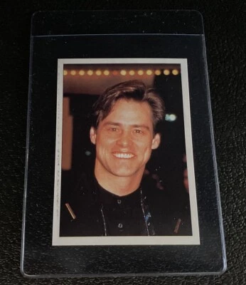 Jim Carrey 1997 Edigamna The Best Collection Card Italy Sticker Movie Star Funny - Image 1 of 4