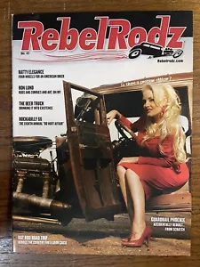 Rebel Rodz Magazine Number 41 Hotrod Vintage Cars Pinup Girl Models - Foto 1 di 2