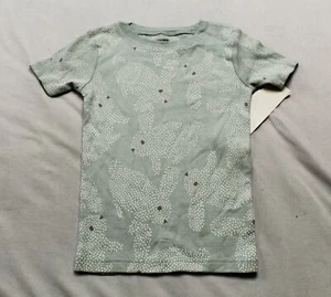Carter's Unisex Kids Bunny Snug Fit Pajama Shirt EJ1 Sage Green Size 6 NWT - Picture 1 of 3