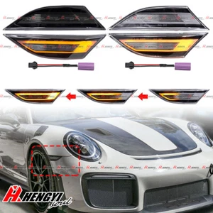 Dynamic LED Side Marker Light For PORSCHE 911 2012-2019 718 Boxster Cayman 17-18 - Picture 1 of 16