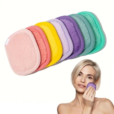 Flanell Abschminkpads Waschbar Wiederverwendbare Wattepads Weich Alle Hauttypen - Bild 1 von 4