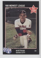 1988 Midwest League All-Star Bobby Rose #23