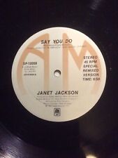 Janet Jackson 12” Mix Vinyl Say You Do REMIXED 1982 A&M LP