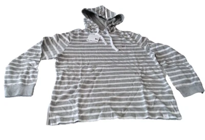 Sudadera con capucha The Black Dog para mujer gris mediana blanca con puntas pulóver con capucha Foto 1 de 4