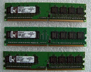 Kingston KVR533D2N4/512 ( Lot Of 3 ) 512MB 533MHz DDR2 Non-ECC CL4 DIMM - Bild 1 von 2