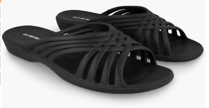 OKABASHI Women's Black Venice Slide Sandals strap - Choose Size - Style B   12B