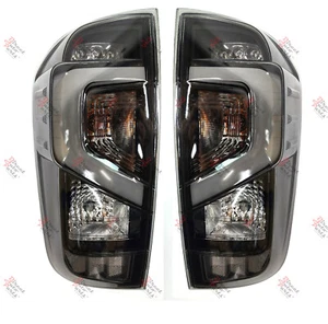 *LED* TAIL LIGHT  REAR BACK LAMP (SMOKED) for NISSAN NAVARA D23 NP300 2015- PAIR - Picture 1 of 5