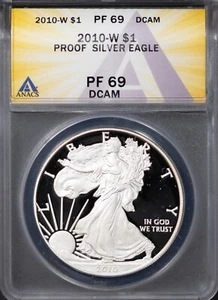 2010-W $1 Silver American Eagle PF69DCAM ANACS # 7625535 + Bonus - Picture 1 of 2