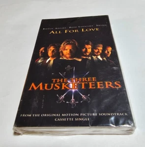 1993 "ALL FOR ONE" FACTORY SEALED CASSETTE BRYAN ADAMS STING STEWART SINGLE TAPE - Picture 1 of 12