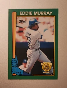 EDDIE MURRAY 1990 TOPPS BASEBALL BATTING LEADERS #17 LOS ANGELES DODGERS - Picture 1 of 1