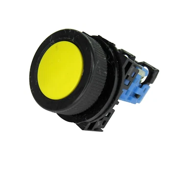 Interruptor pulsador amarillo Fuji AR30FOR Foto 1 de 4