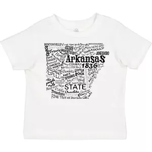 Inktastic Arkansas State Word Salad Toddler T-Shirt Home Natural Little Rock Kid - Picture 1 of 8