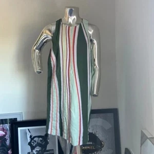 Anthropologie Maeve Keri Striped Sleeveless Dress Green Size XS - Picture 1 of 9