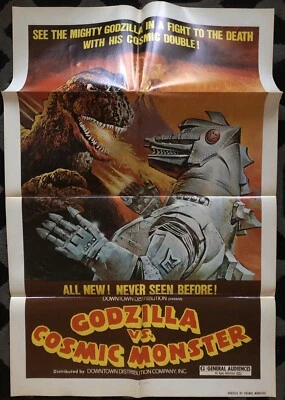 GODZILLA VS. COSMIC MONSTER R1978 ORIGINAL U.S. 1-SHT MOVIE POSTER NEAR MINT - Bild 1 von 4