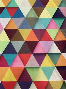"Nuovo abito artigianale nuovo di design poliestere seta grezza stampa arlecchino tessuto largo 44""" - Foto 1 di 7