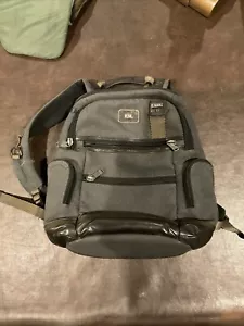 Tumi Alpha Bravo Knox Gray Brown Backpack Nylon Leather Travel Laptop Sleeve - Picture 1 of 19