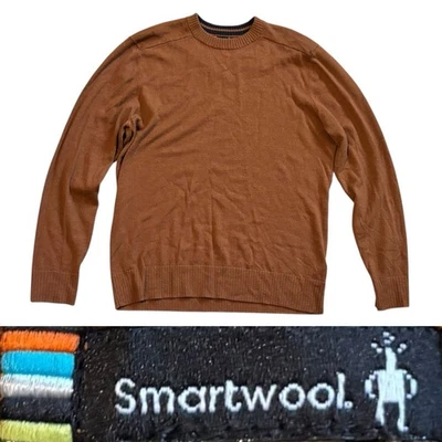 Smartwool Sparwood Crew Sweater Men’s Size Medium In Brown - Image 1 of 4
