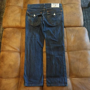True Religion Blue Jeans Straight Leg 31 x 28 Youth Size - Picture 1 of 18