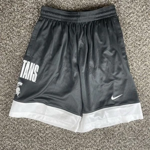 Nike Michigan State Spartans MSU Dri-FIT Gray 9” Shorts size Men's Large NEW - Picture 1 of 5