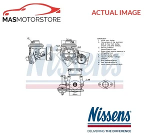 EXHAUST GAS RECIRCULATION VALVE EGR NISSENS 98299 A FOR SKODA OCTAVIA II 1.9 TDI - Picture 1 of 7
