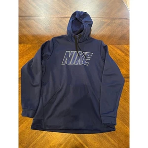 Nike Dri-FIT Hoodie Pullover Sweatshirt Navy Blau Sportlich Herren |G1 - Bild 1 von 5