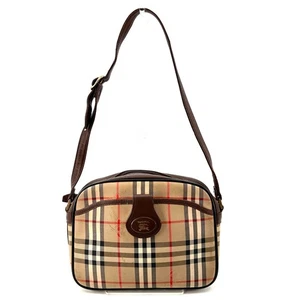 Vintage Burberry Nova Check Schultertasche Crossbody Leder echt aus Japan - Bild 1 von 24