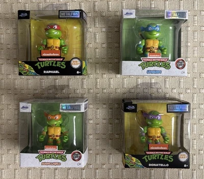 Teenage Mutant Ninja Turtles Metalfigs Jada  TMNT 2.5" Complete Set of 4 - Image 1 of 4