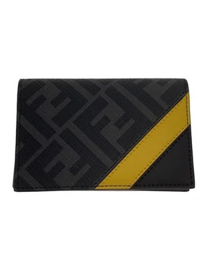 Estojo de cartão FENDI -- padrão total cinza feminino com caixa usado - Imagem 1 de 4