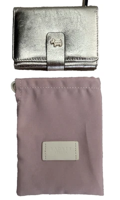 Cartera Cartera Cartera Radley London Arlington Court Metálica Pequeña Triple con Bolsa de Almacenamiento Foto 1 de 4