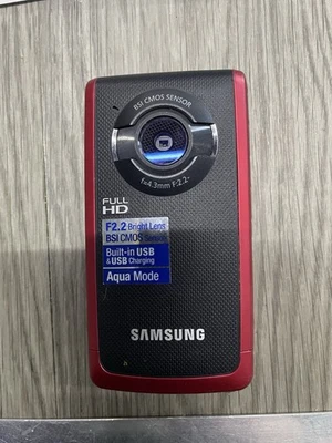 Samsung HMX-W200RN FULL HD SHOCK + WATERPROOF DIGITAL CAMERA w/ 8GB MICRO SD - Image 1 of 4