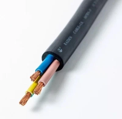 6mm x 3Core Rubber Cable Flex H07RN-F H07RNF Heavy Duty 47Amp Cooker or Hot Tubs - Image 1 of 4