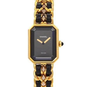 CHANEL Premiere Size L H0001 Vintage Quartz Black Dial Ladies Watch 90288604 - Picture 1 of 6