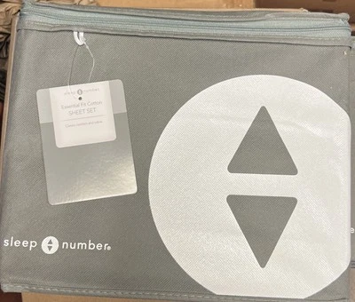 SLEEP NUMBER SHEET SET Twin Light Gray New! - Image 1 of 3
